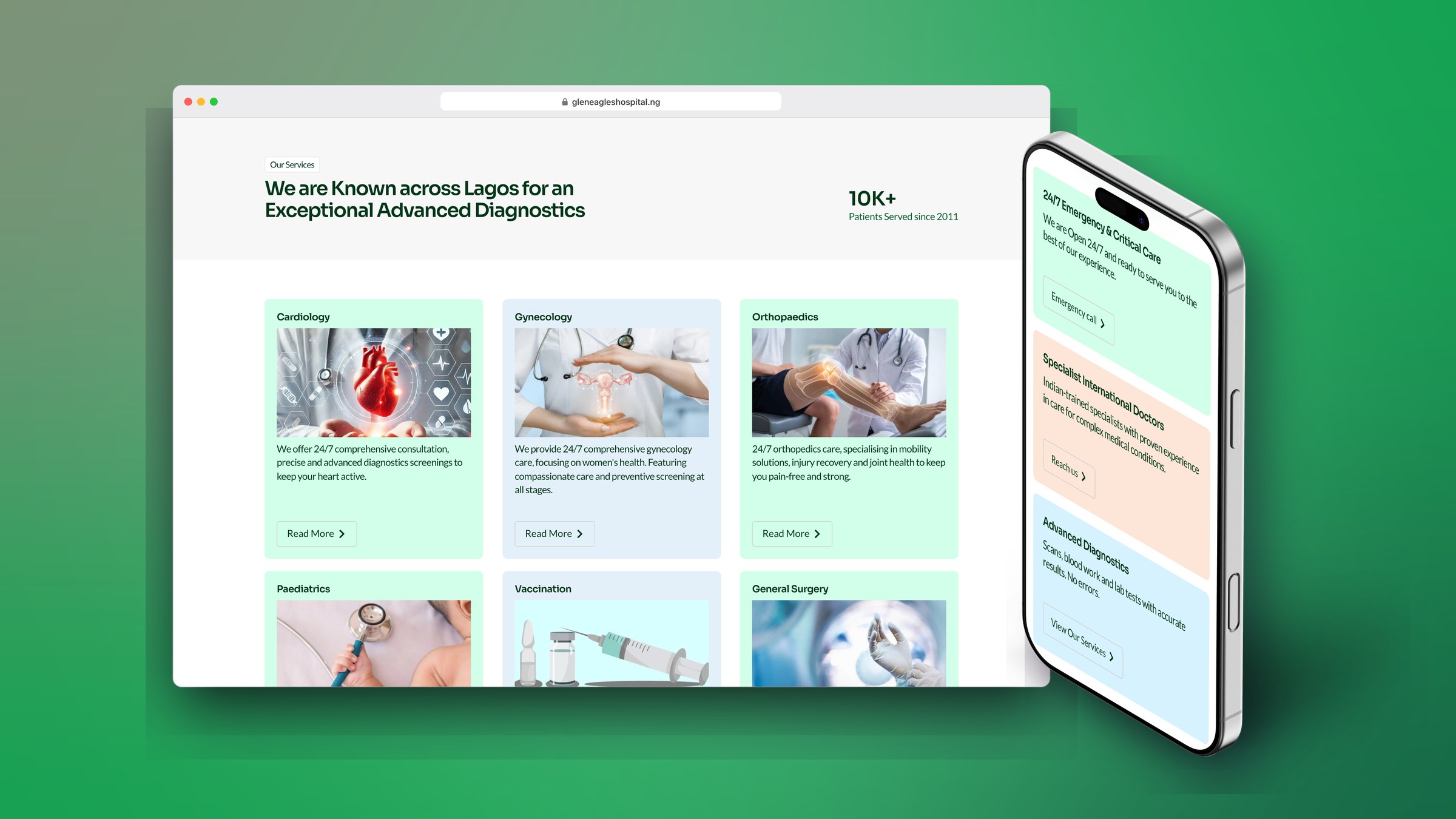Gleneagles Hospital website