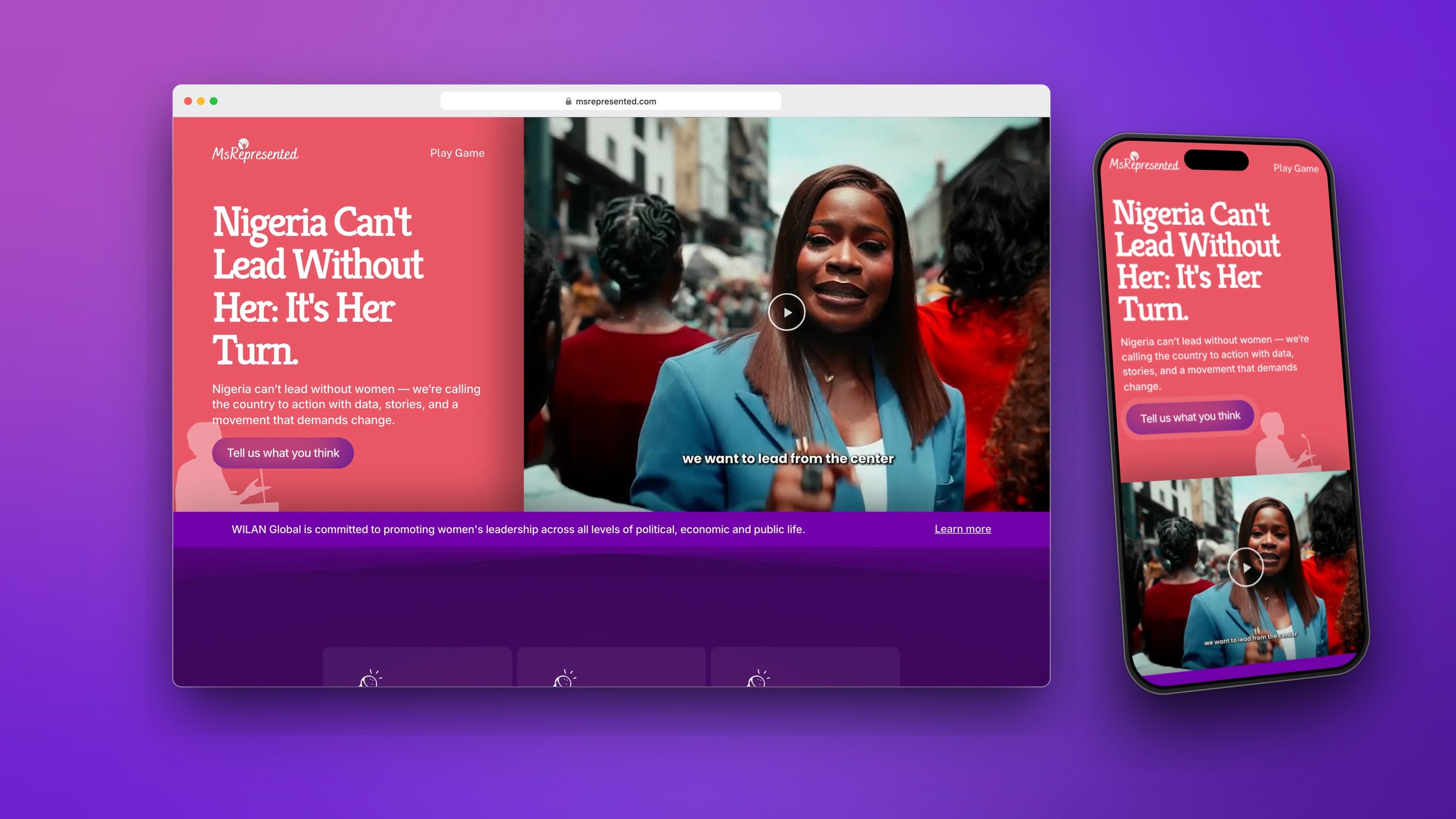 MsRepresented: interactive campaign platform