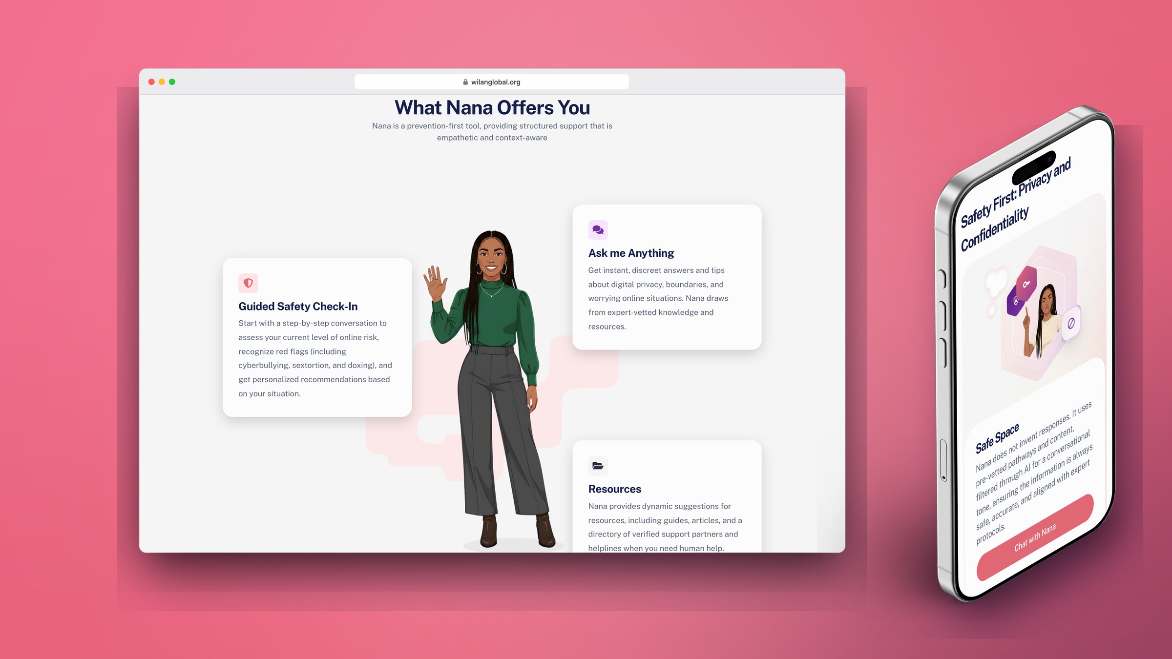 NANA by WILAN: AI assistant web experience